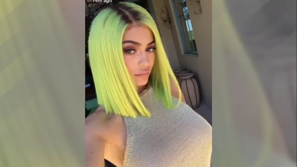 Kylie Jenner debuts NEON Yellow Hair & Attends Coachella Separate from Tyga